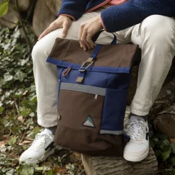 Sac A Dos Marron & Bleu