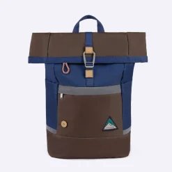 Sac A Dos Marron & Bleu