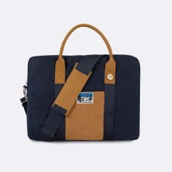 Sac D'Ordinateur Bleu & Marron