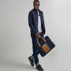 Sac D'Ordinateur Bleu & Marron