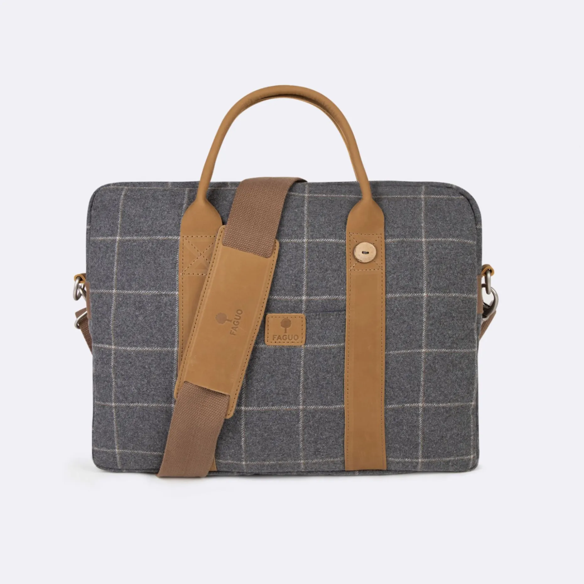 Sac D'Ordinateur En Laine Gris Laptop