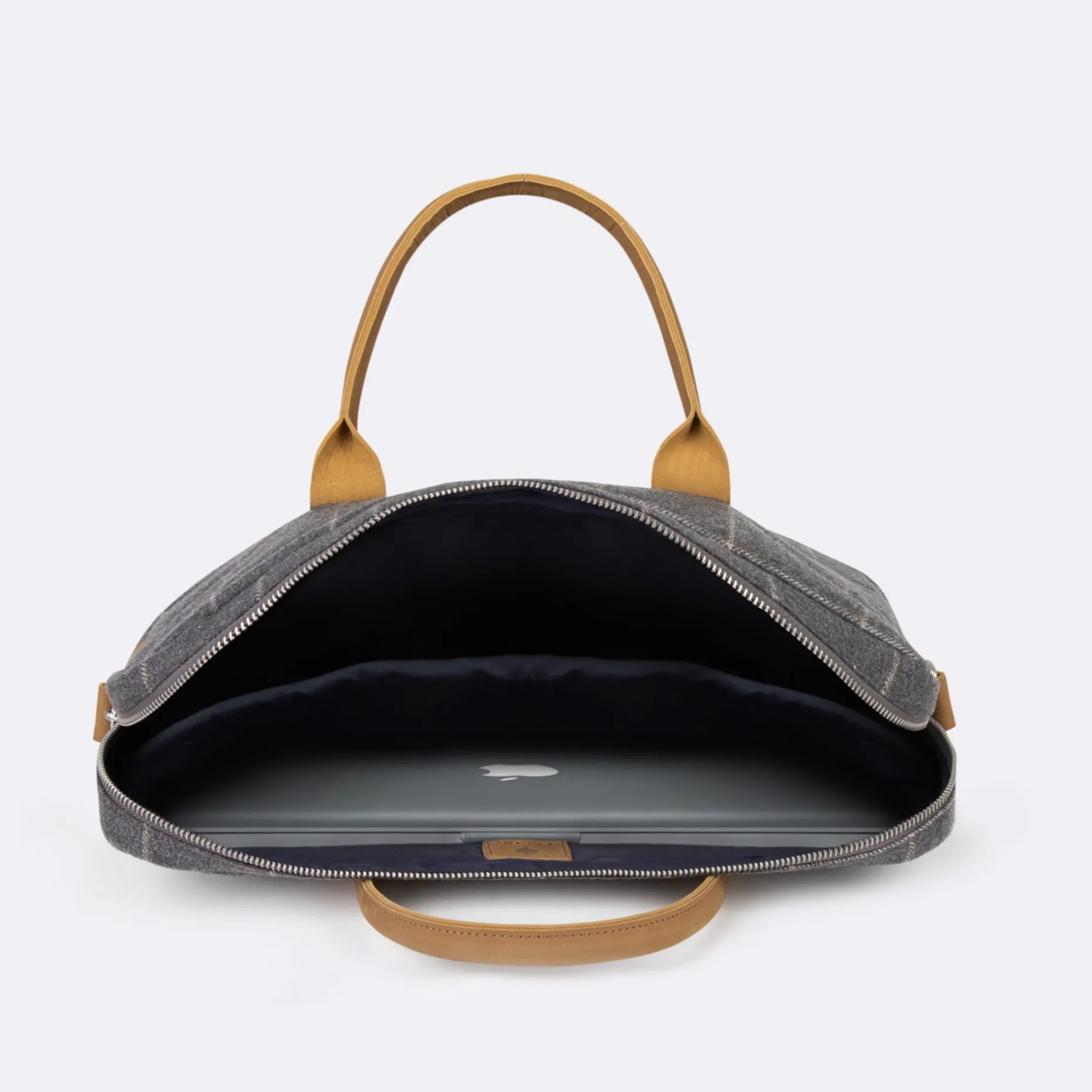 Sac D'Ordinateur En Laine Gris Laptop