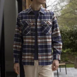 Surchemise Bleue & Bordeaux