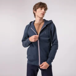 Sweat A Capuche Bleu Marine