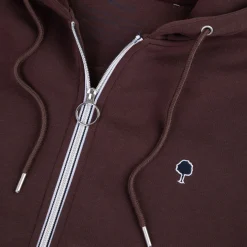 Sweat A Capuche Bordeaux Fonce