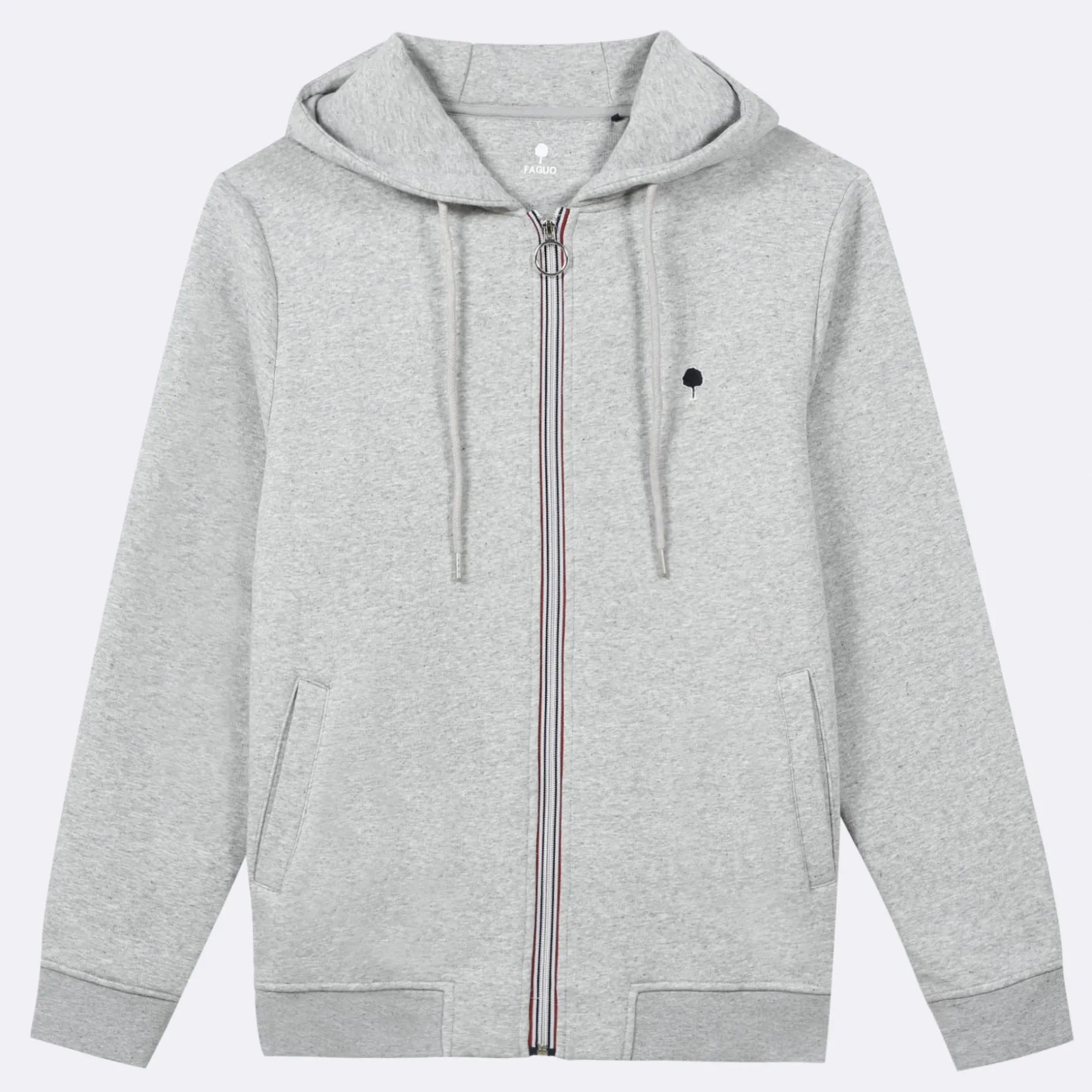 Sweat A Capuche Gris Chine