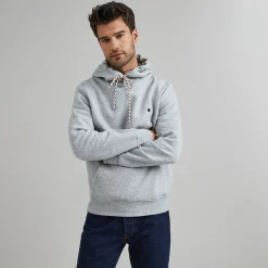Sweat A Capuche Gris Chine