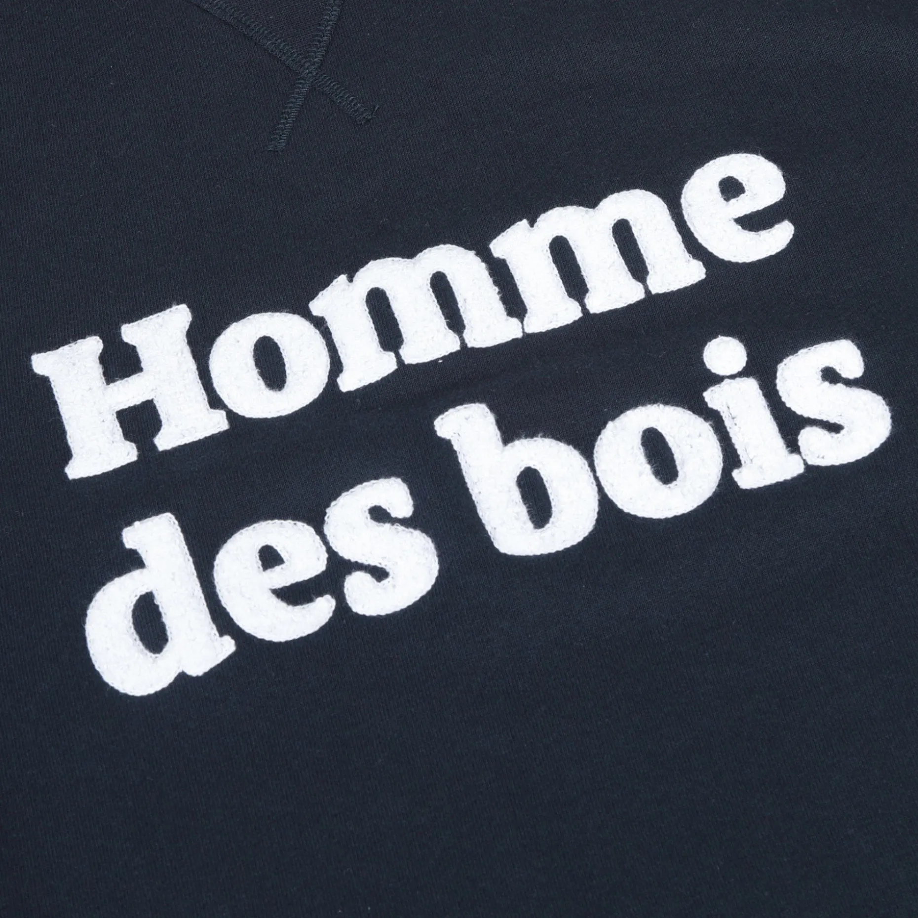 Sweat Col Rond Bleu Marine Homme De Bois