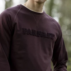 Sweat Col Rond Bordeaux Fonce Parfait