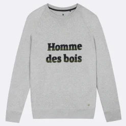 Sweat Col Rond Gris Chine Homme Des Bois
