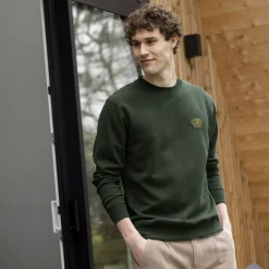 Sweat Col Rond Vert Fonce