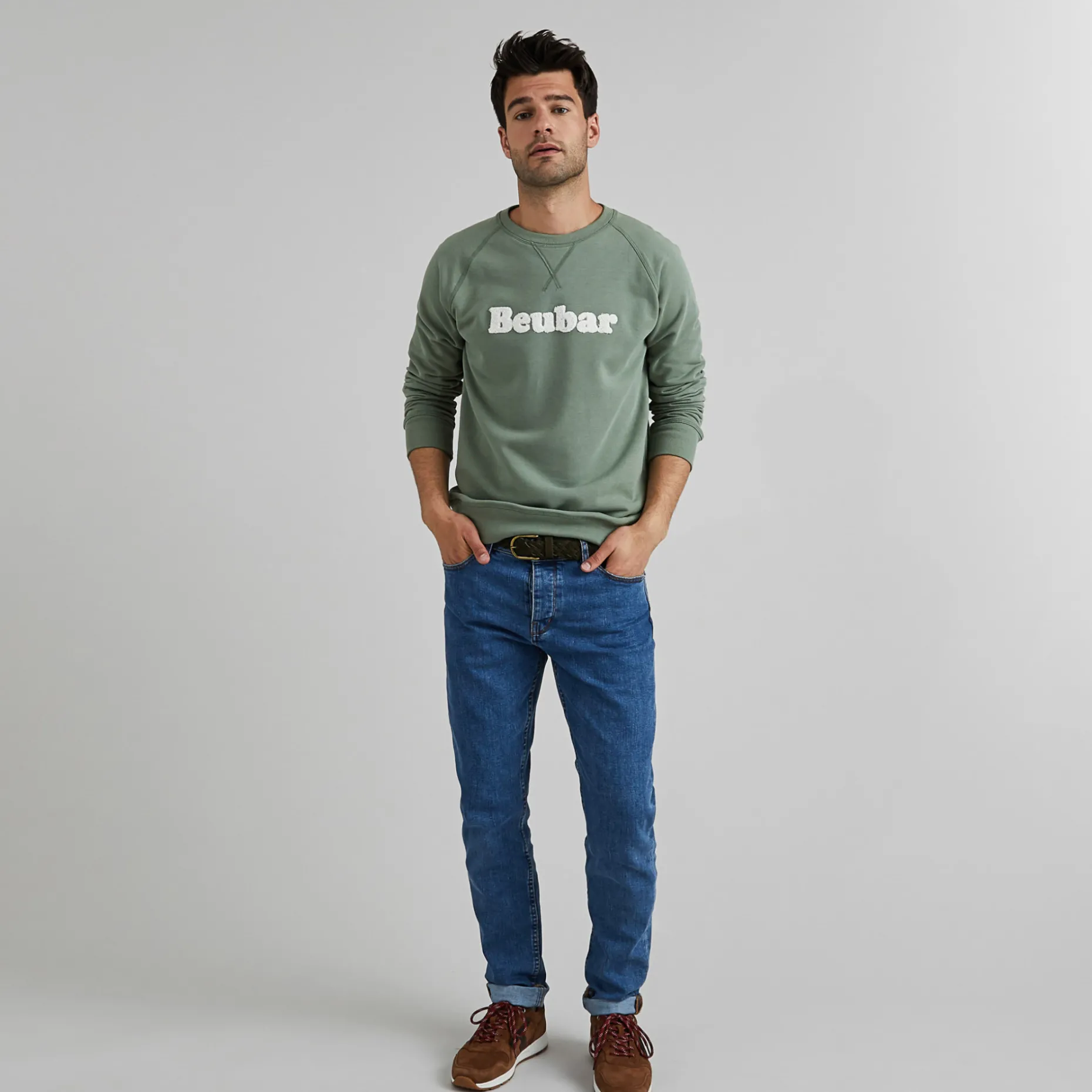 Sweatshirt Vert 'Beubar'