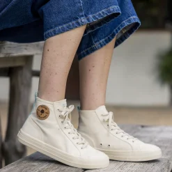 Tennis Ecrue & Vert D'Eau Vegan