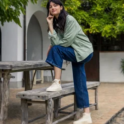 Tennis Ecrue & Vert D'Eau Vegan