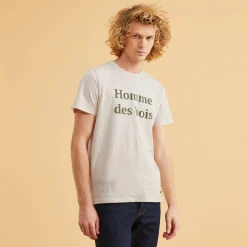 T-Shirt Beige "Homme Des Bois"