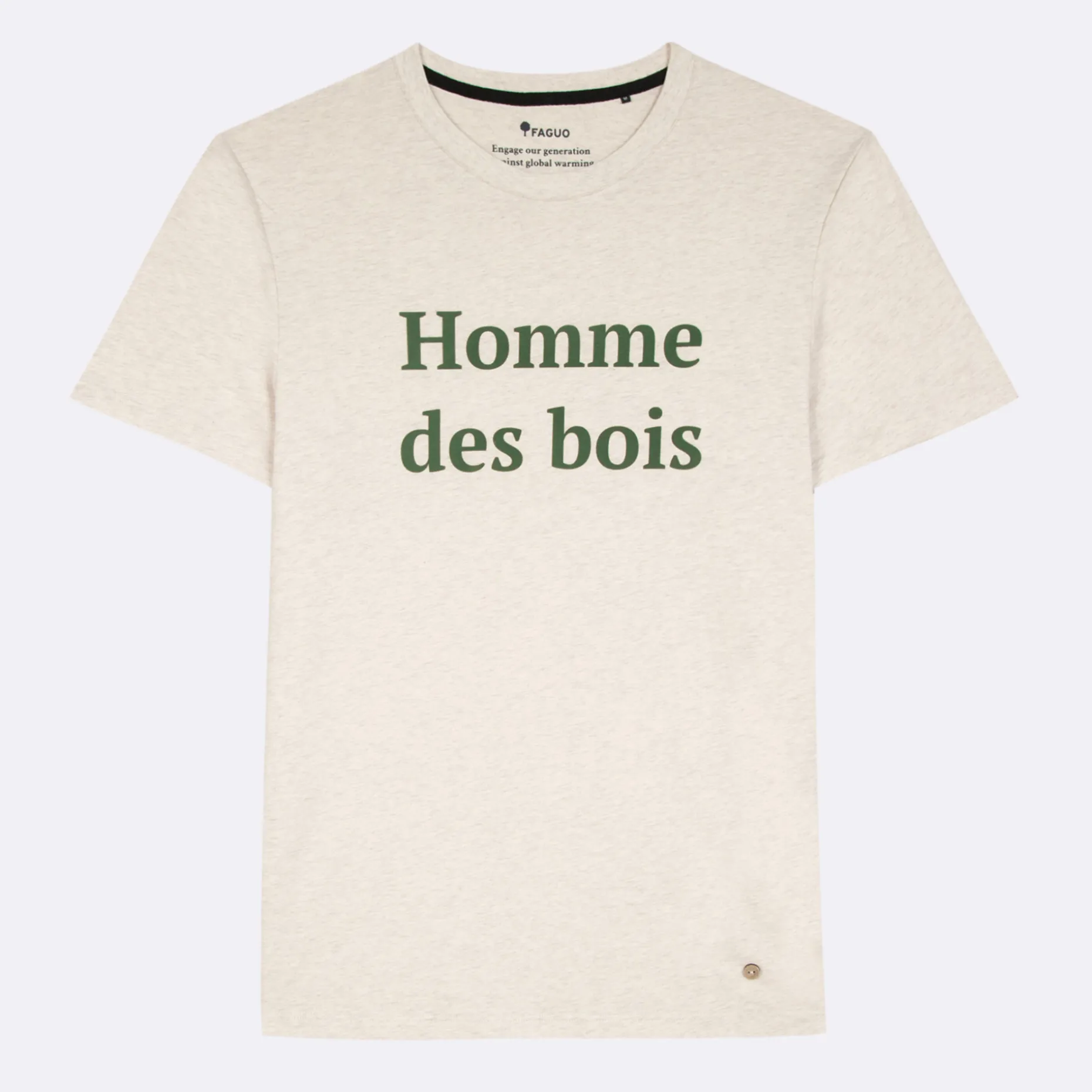 T-Shirt Beige "Homme Des Bois"