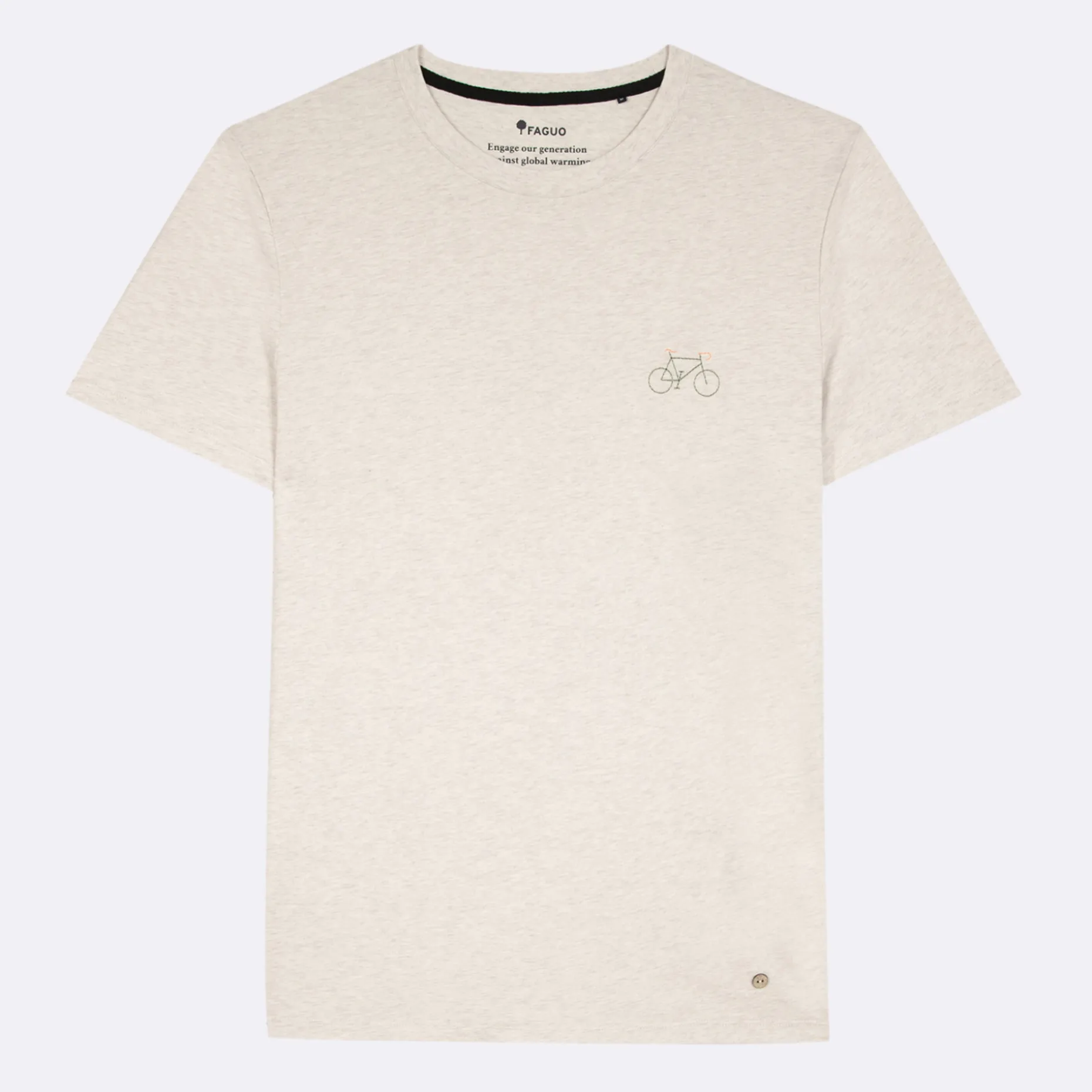 T-Shirt Col Rond Beige Velo