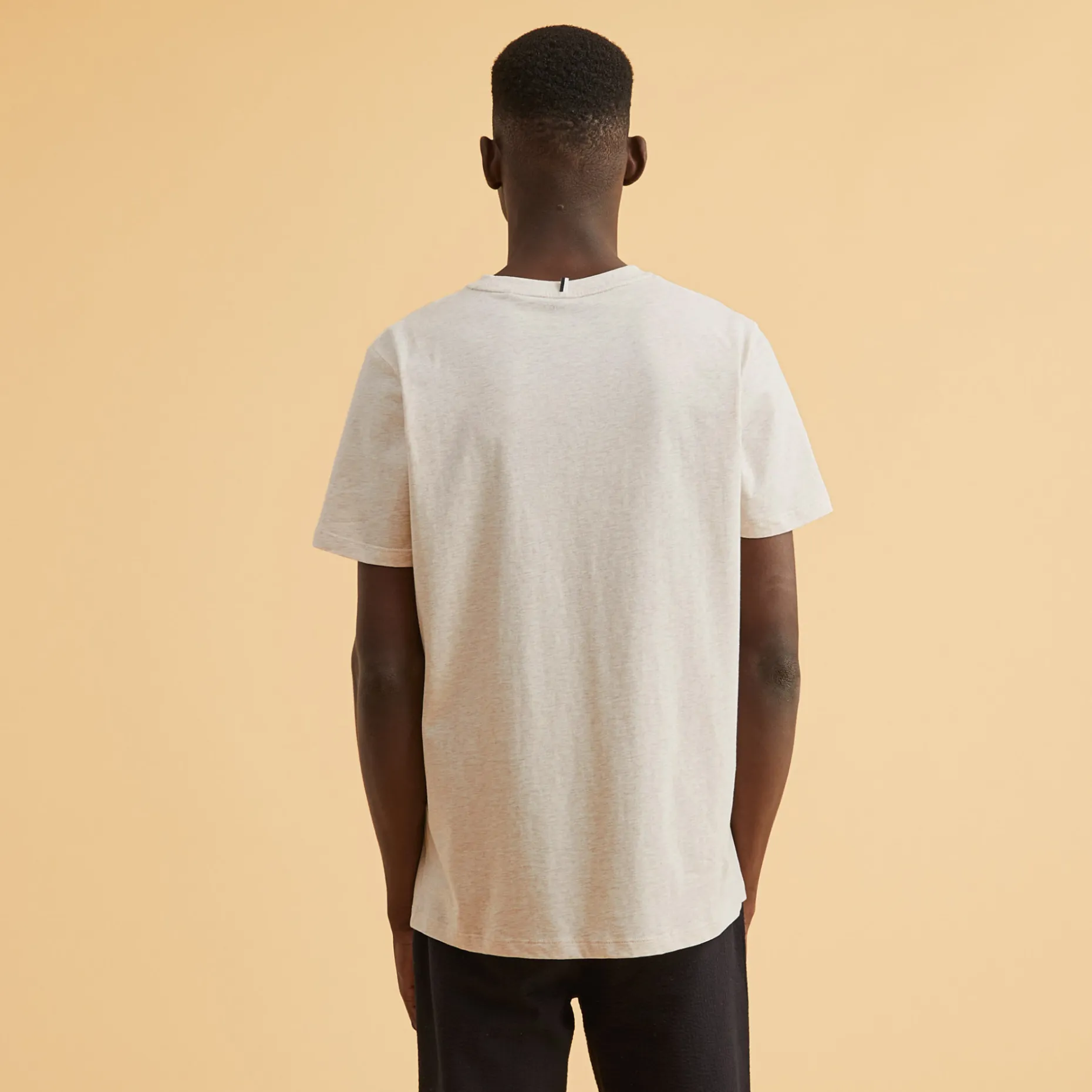 T-Shirt Col Rond Beige Velo