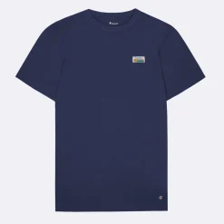 T-Shirt Col Rond Bleu Indigo