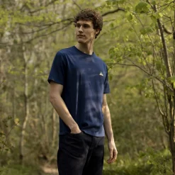 T-Shirt Col Rond Bleu Indigo