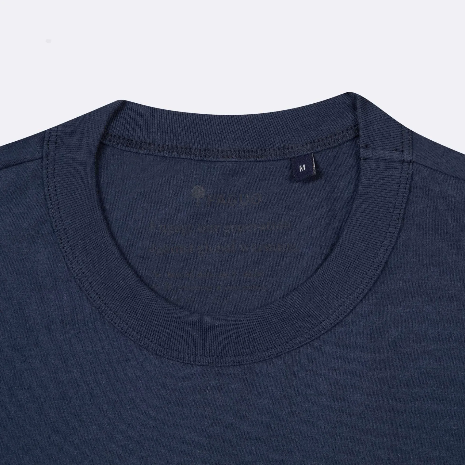 T-Shirt Col Rond Bleu Marine