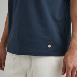 T-Shirt Col Rond Bleu Marine J'Aime Mon Velo