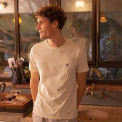 T-Shirt Col Rond Ecru