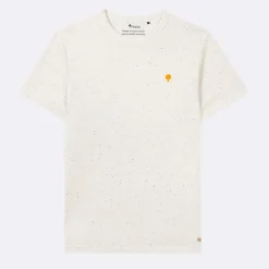 T-Shirt Col Rond Ecru & Multicolore