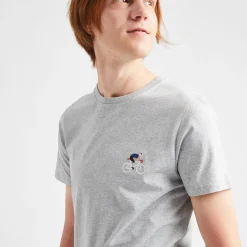 T-Shirt Col Rond Gris Chine Grimpeur