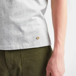 T-Shirt Col Rond Gris Chine Grimpeur