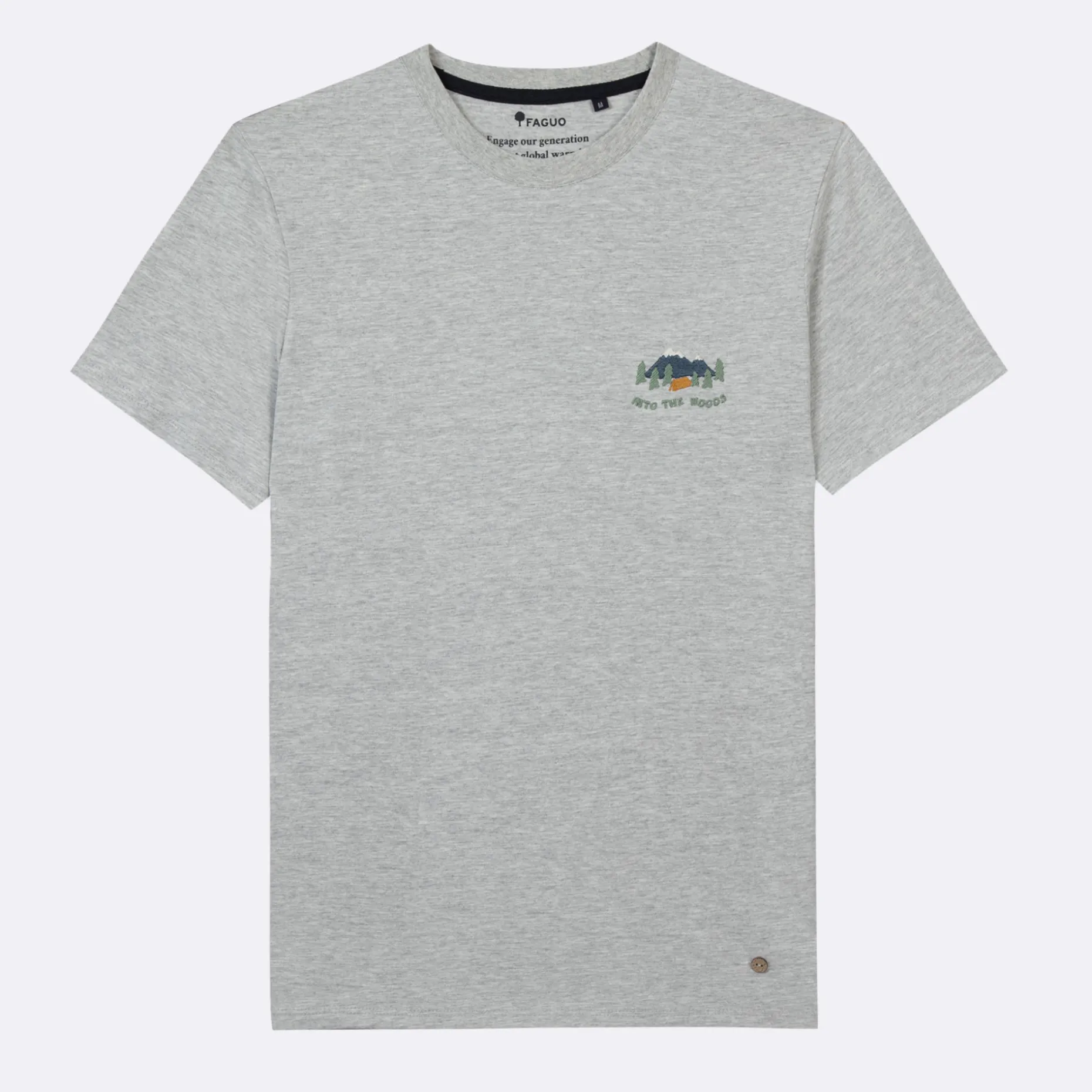 T-Shirt Col Rond Gris Chine Into The Woods