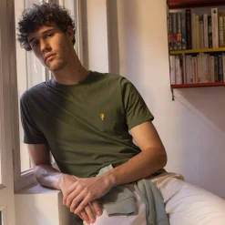 T-Shirt Col Rond Kaki