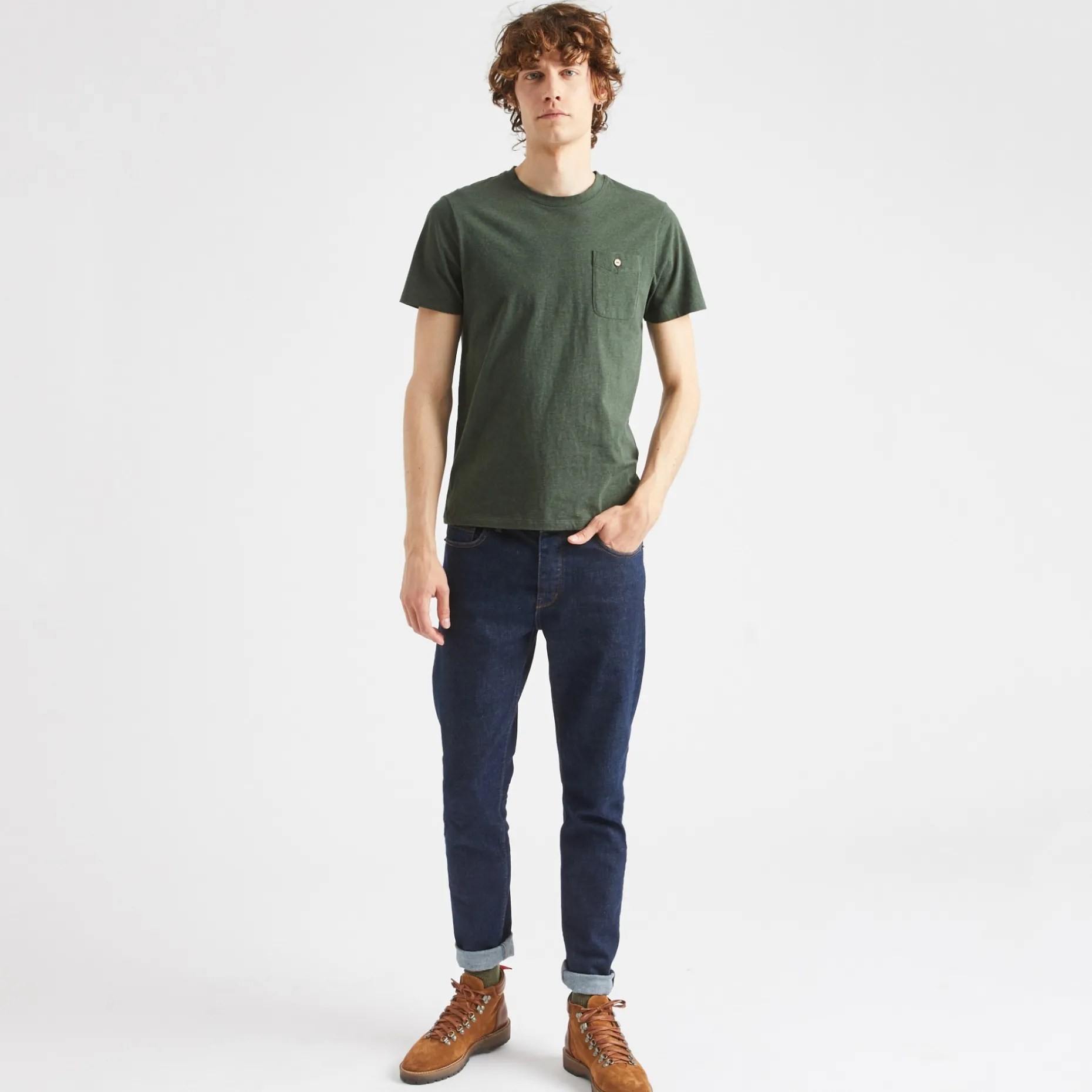 T-Shirt Col Rond Vert