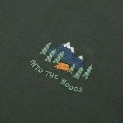 T-Shirt Col Rond Vert Fonce Into The Woods