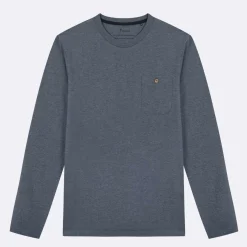 T-Shirt Manches Longues Bleu Gris