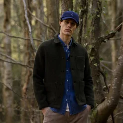 Veste A Boutons Verte