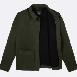 Veste A Boutons Verte