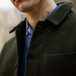 Veste A Boutons Verte