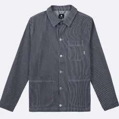 Veste Bleue A Rayures Blanches