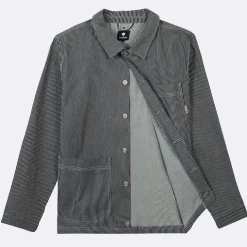 Veste Bleue A Rayures Blanches