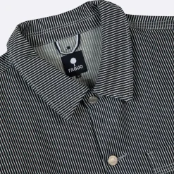 Veste Bleue A Rayures Blanches